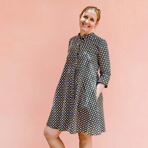 Zuri Dress "Mosaic" Print Size: 1X